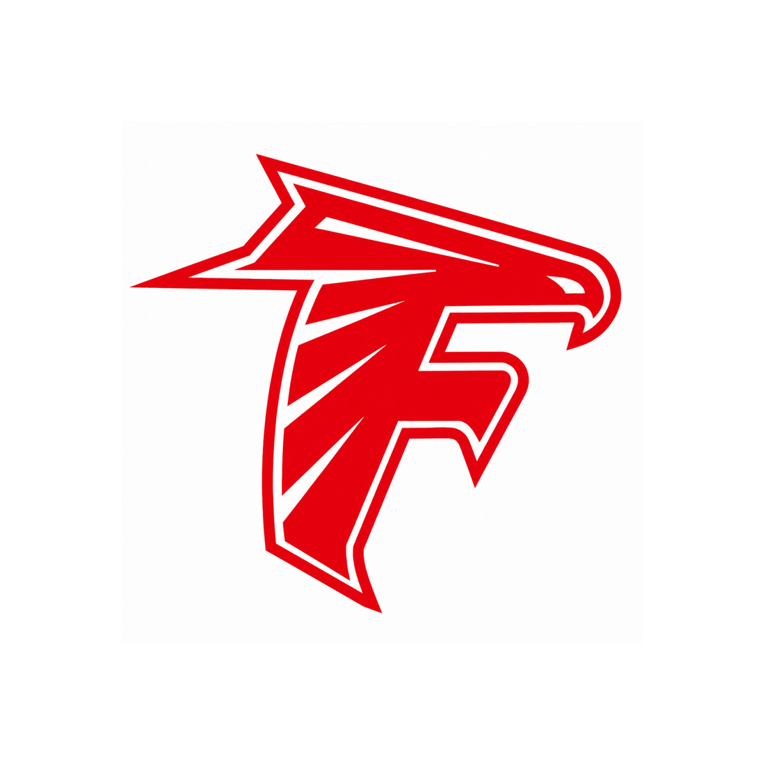 Field Falcons red falcon logo