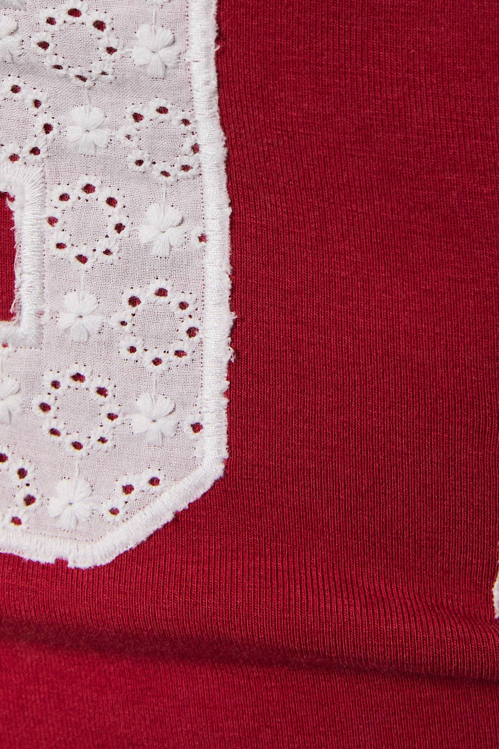 Game Day 97 Eyelet Tube Top – Red/White