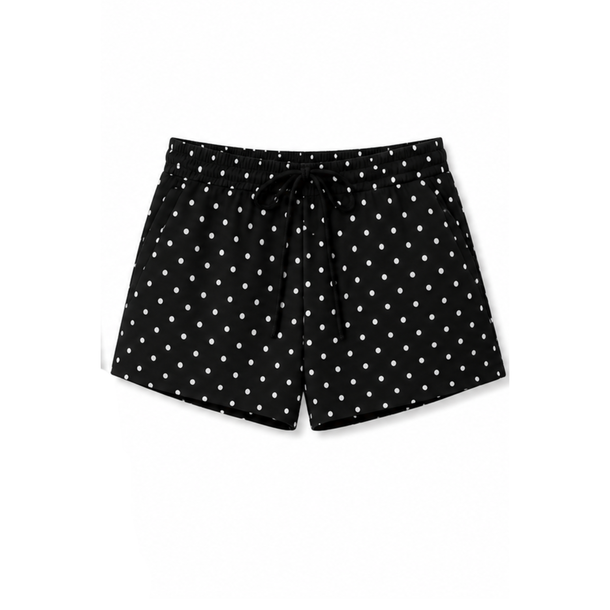 Black Dot Pull-On Shorts