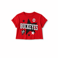 Buckeye Cropped Game Day Tee