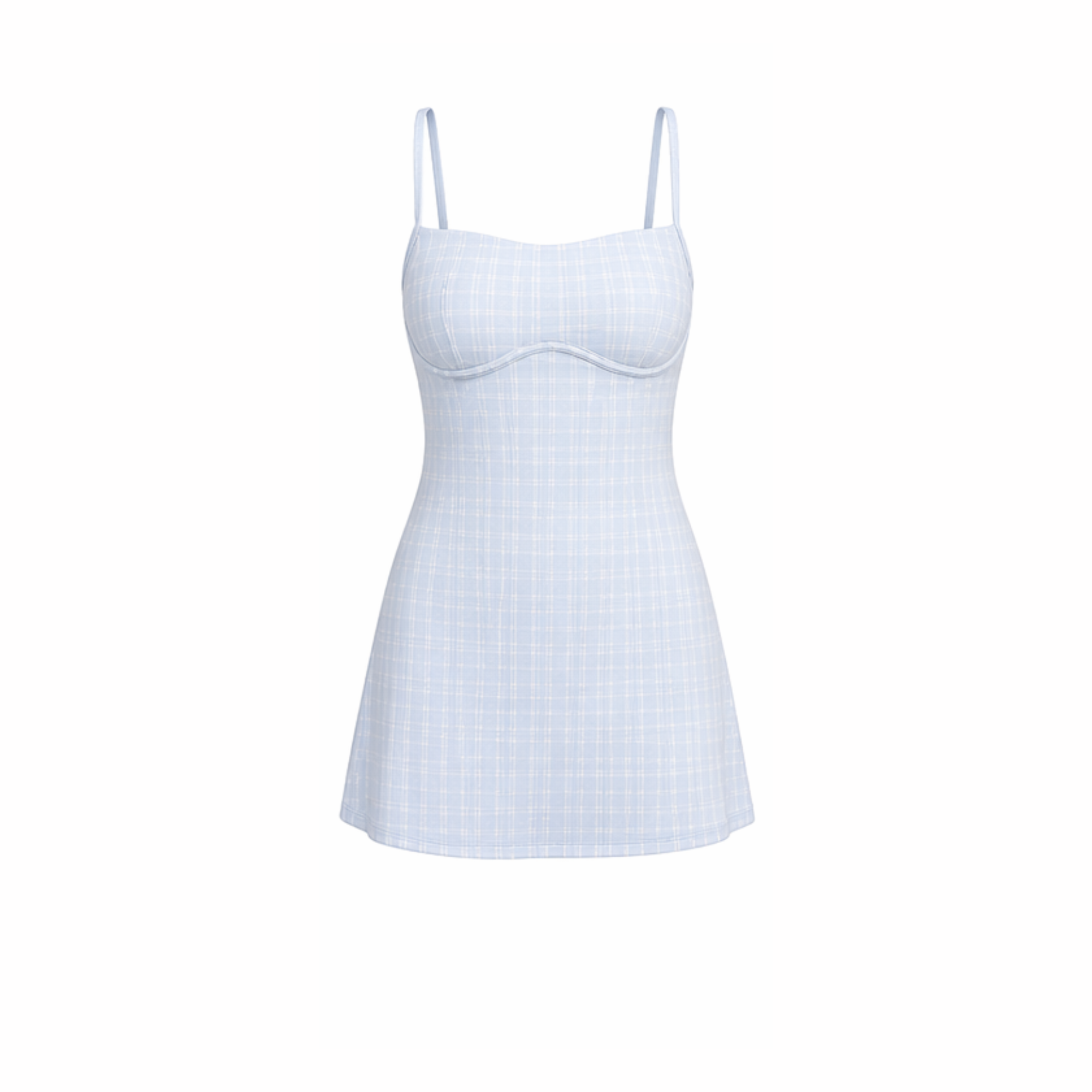 Gingham Blue Activewear Dress