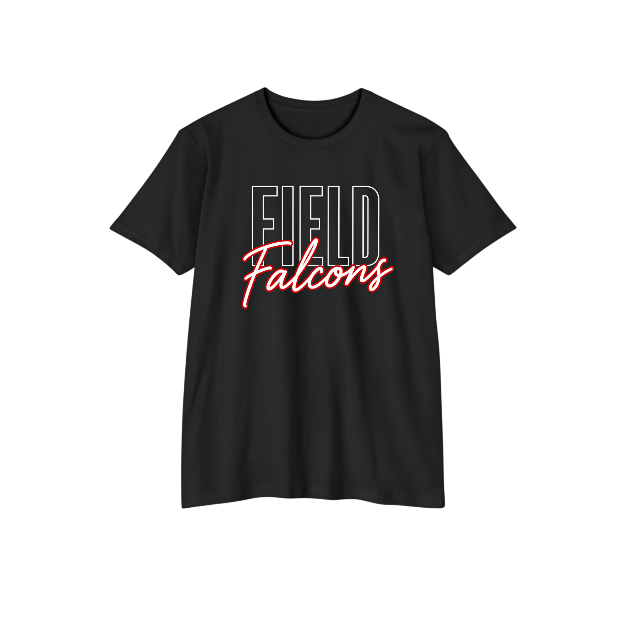 Field Falcons Outline Script Tee
