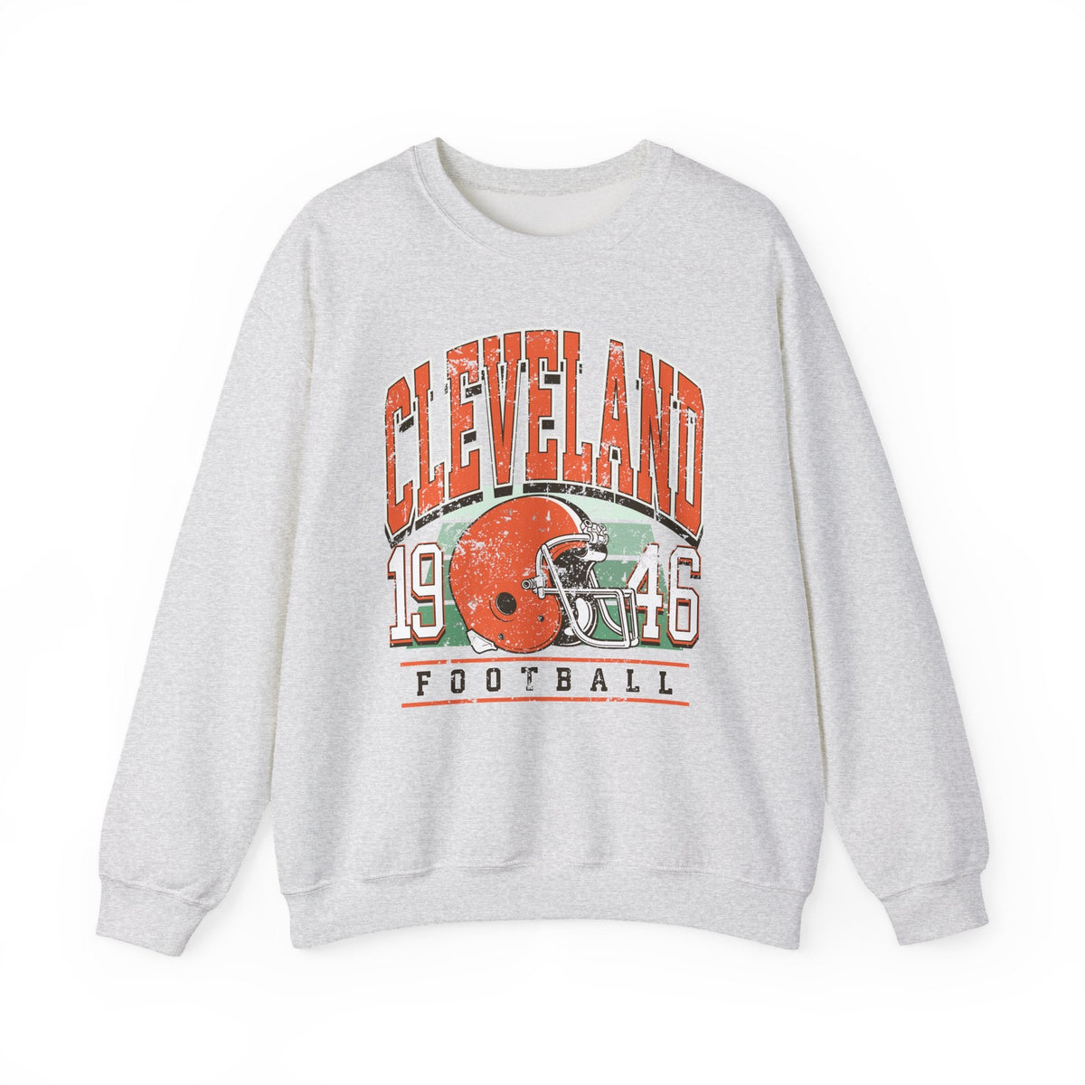 Cleveland retro 1946 football crewneck in ash gray