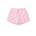Pink Dot Drawstring Fleece Shorts