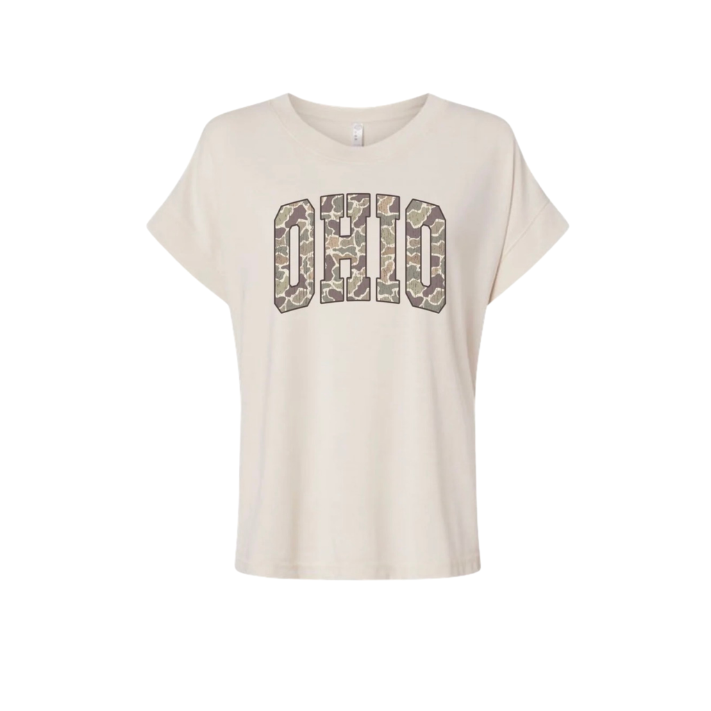 Ohio Camo Varsity Women's Vintage Wash Tee