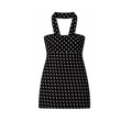 Spotted Scarf Mini Dress