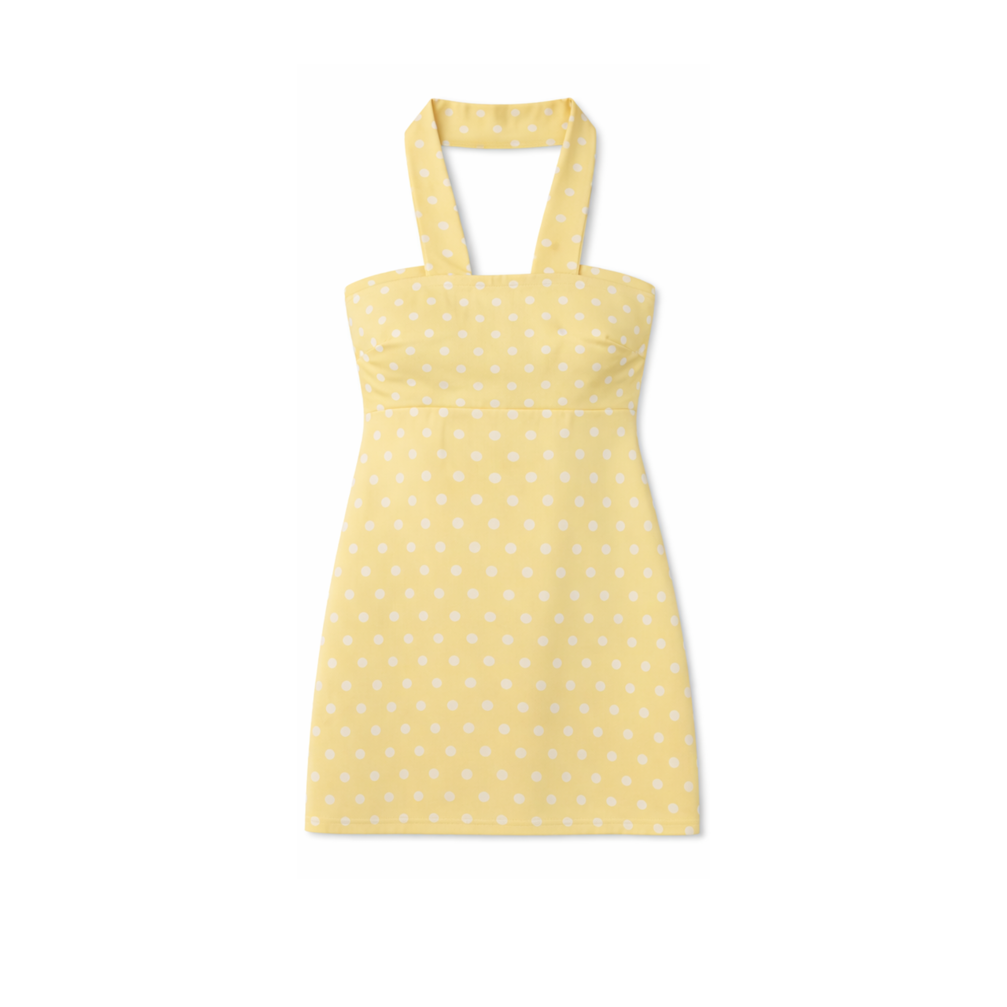 Spotted Scarf Mini Dress