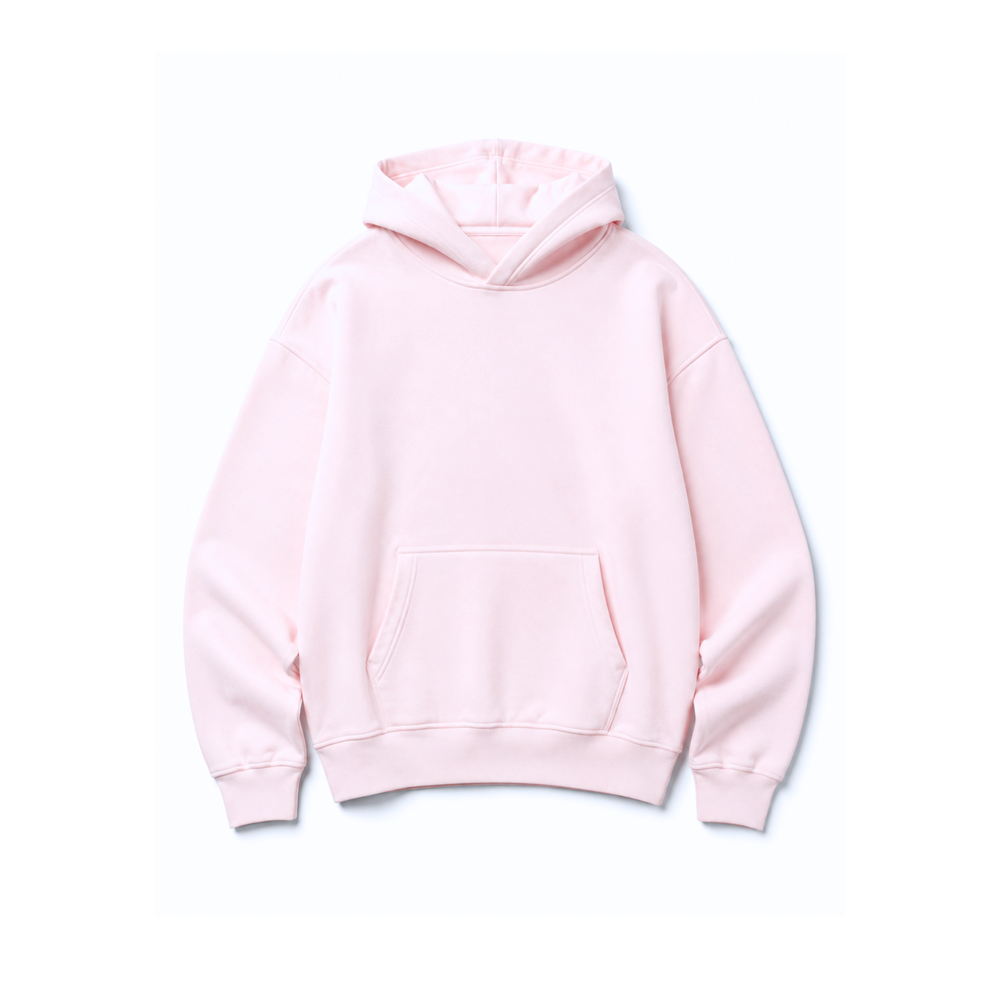 Cloud Nine Oversized Hoodie – Pale Pink
