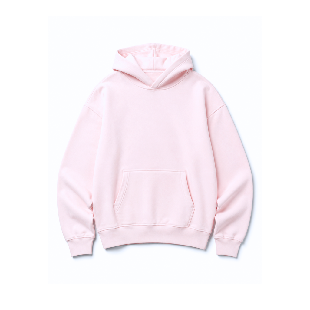 Cloud Nine Oversized Hoodie – Pale Pink