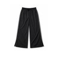 On Track Piped Wide-Leg Pants – Black