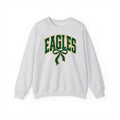GlenOak Eagles bow varsity ash gray Gildan crewneck sweatshirt