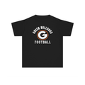 Green Bulldogs Football youth Comfort Colors tee in black