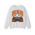 Green Bulldogs haunted stadium Halloween crewneck sweatshirt in ash gray