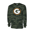 Green Bulldogs vintage G green camo long-sleeve shirt