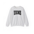 Hoover Vikings polka dot varsity crewneck sweatshirt in Ash Gray