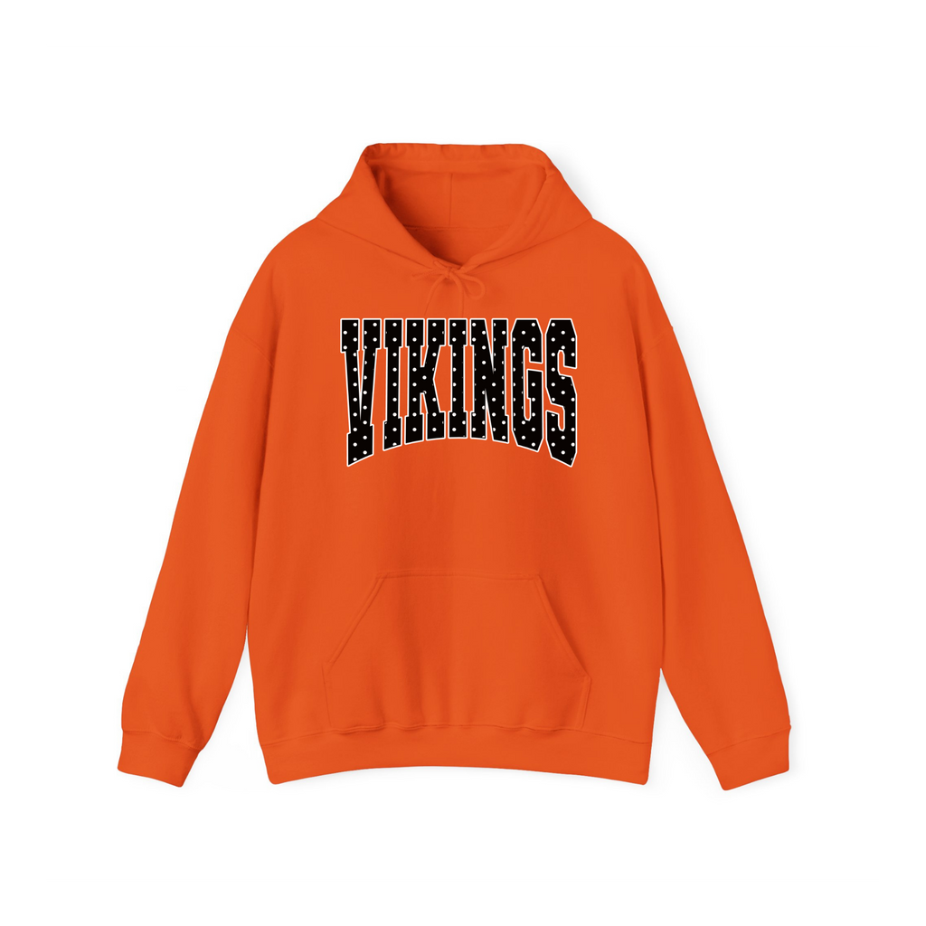 Hoover Vikings polka dot varsity hoodie in Orange