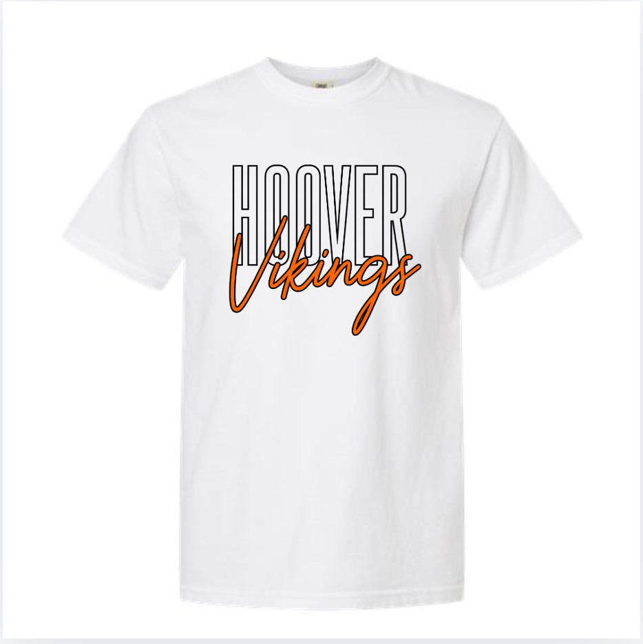 White Hoover Vikings script unisex T-shirt
