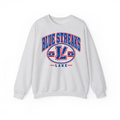Lake Blue Streaks retro oval crewneck sweatshirt in ash gray