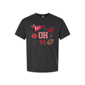 OH Game Day Collage heavyweight tee in dark gray