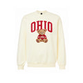 Vintage Ohio Teddy Bear Crewneck Sweatshirt in off white – product photo